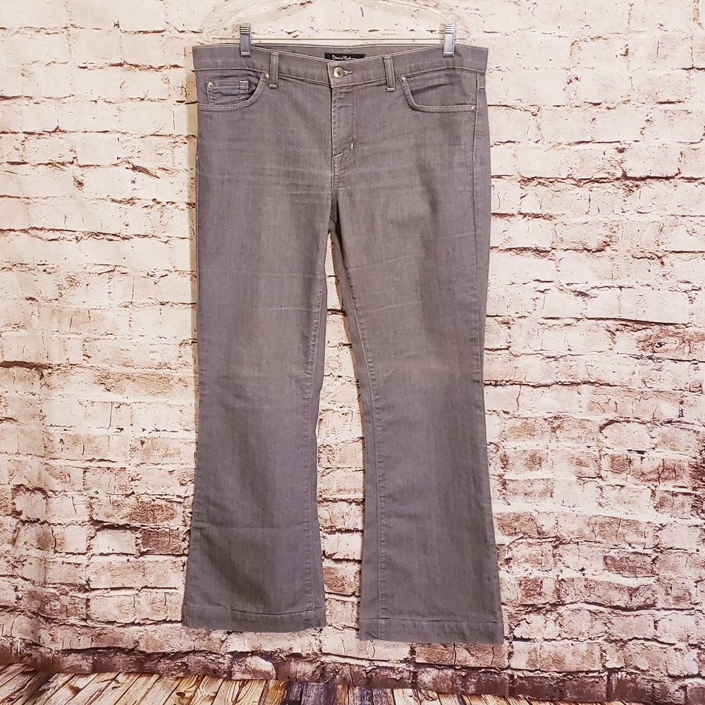 David Kahn Gray Jeans Flare Leg 32